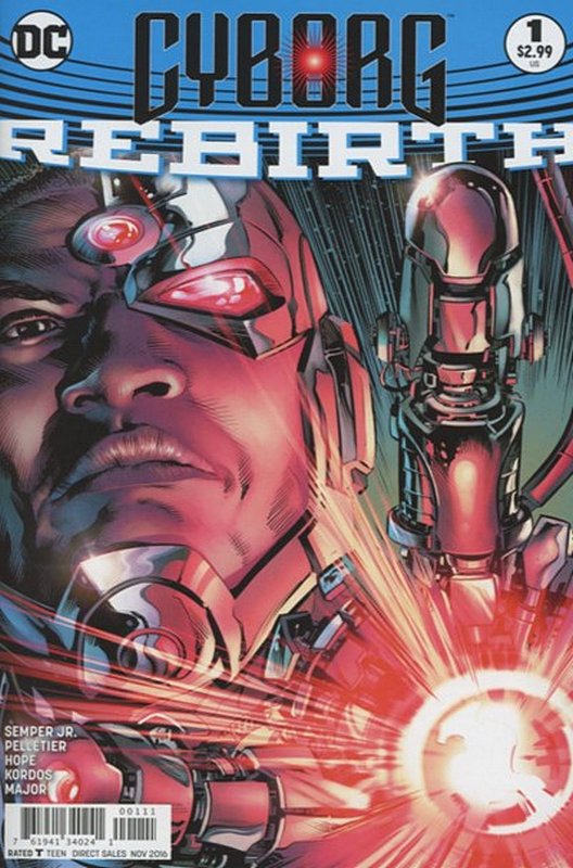 Cover of Cyborg: Rebirth (2016 One Shot) #1. One of 250,000 Vintage American Comics on sale from Krypton!