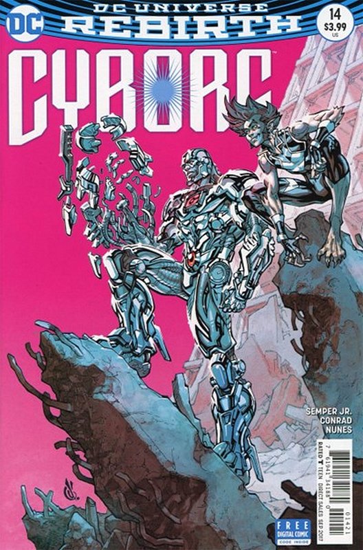 Cover of Cyborg (Vol 2) #14. One of 250,000 Vintage American Comics on sale from Krypton!