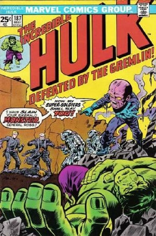 Cover of Incredible Hulk (Vol 2) #187. One of 250,000 Vintage American Comics on sale from Krypton!