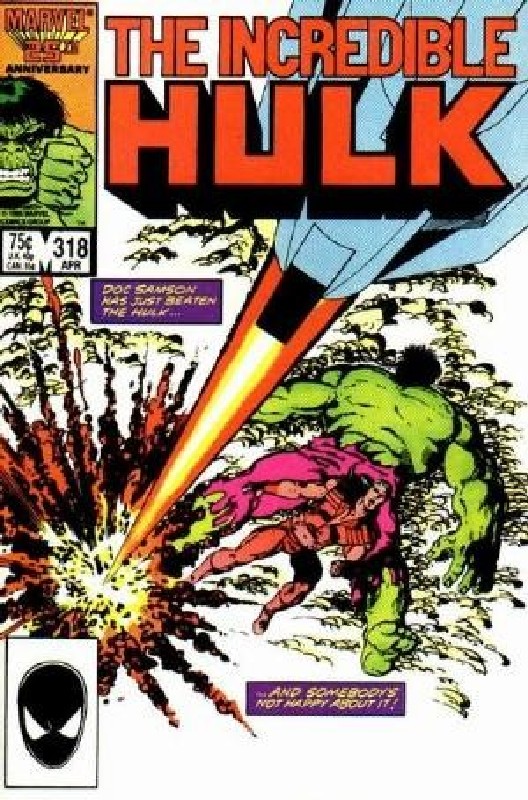 Cover of Incredible Hulk (Vol 2) #318. One of 250,000 Vintage American Comics on sale from Krypton!