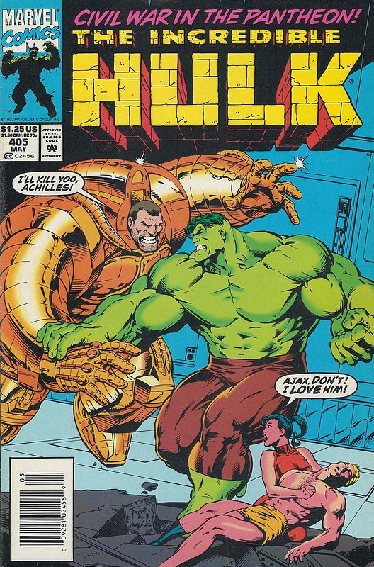 Cover of Incredible Hulk (Vol 2) #405. One of 250,000 Vintage American Comics on sale from Krypton!