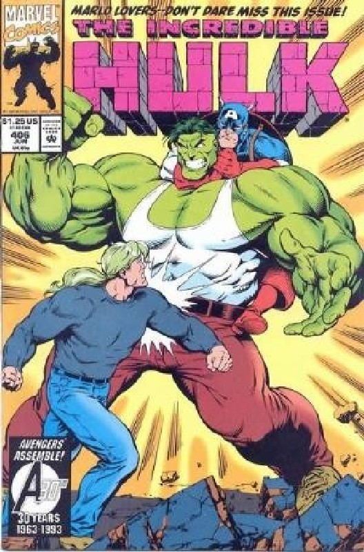 Cover of Incredible Hulk (Vol 2) #406. One of 250,000 Vintage American Comics on sale from Krypton!