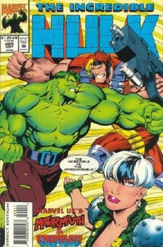 Cover of Incredible Hulk (Vol 2) #409. One of 250,000 Vintage American Comics on sale from Krypton!