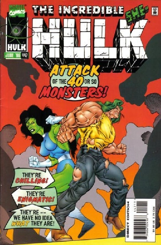 Cover of Incredible Hulk (Vol 2) #442. One of 250,000 Vintage American Comics on sale from Krypton!