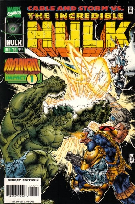 Cover of Incredible Hulk (Vol 2) #444. One of 250,000 Vintage American Comics on sale from Krypton!