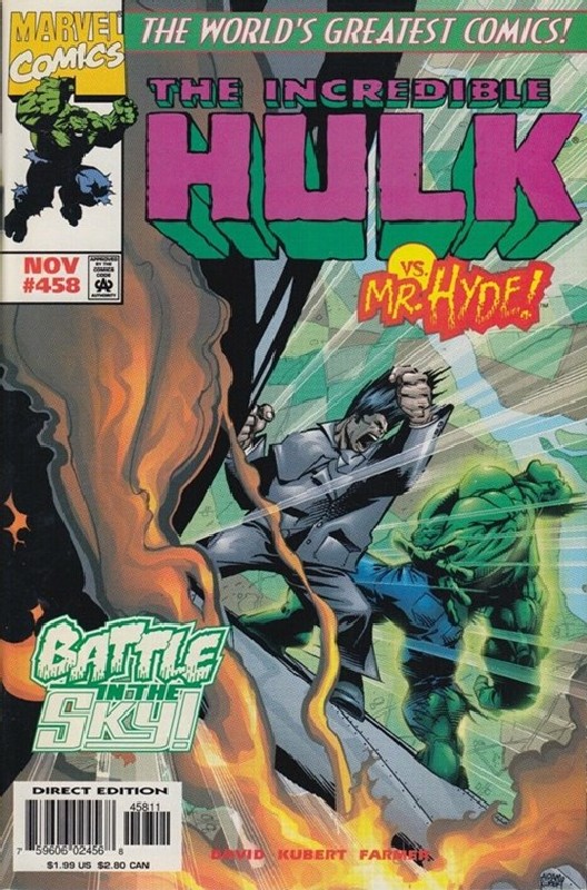 Cover of Incredible Hulk (Vol 2) #458. One of 250,000 Vintage American Comics on sale from Krypton!