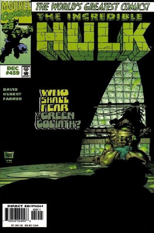 Cover of Incredible Hulk (Vol 2) #459. One of 250,000 Vintage American Comics on sale from Krypton!