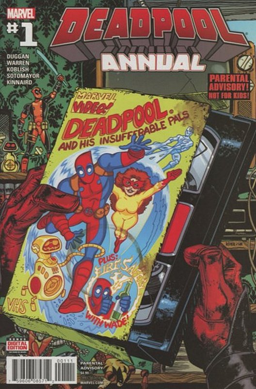 Cover of Deadpool Annual (2016) #1. One of 250,000 Vintage American Comics on sale from Krypton!
