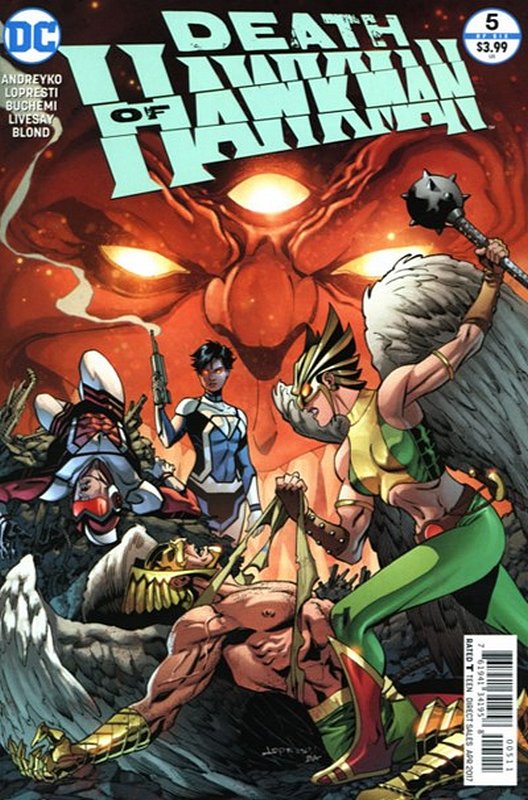 Cover of Death of Hawkman: Out of Time (2016 Ltd) #5. One of 250,000 Vintage American Comics on sale from Krypton!