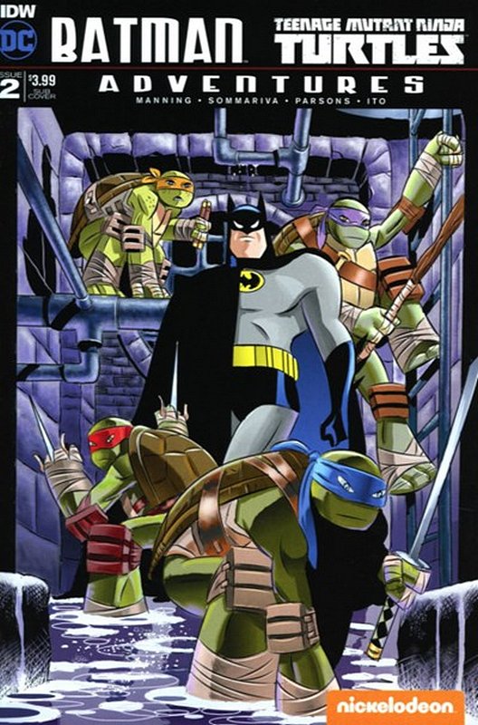 Cover of Batman/TMNT Adventures (2016 Ltd) #2. One of 250,000 Vintage American Comics on sale from Krypton!