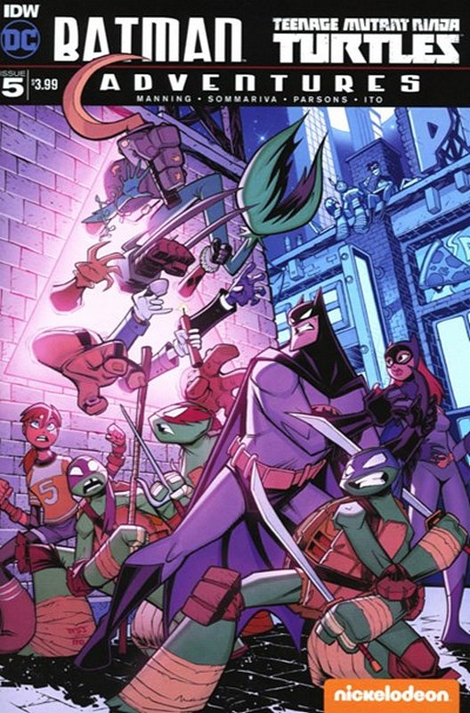 Cover of Batman/TMNT Adventures (2016 Ltd) #5. One of 250,000 Vintage American Comics on sale from Krypton!