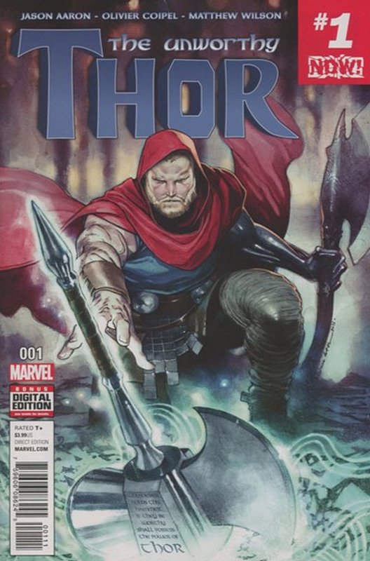 Cover of Unworthy Thor (2016 Ltd) #1. One of 250,000 Vintage American Comics on sale from Krypton!
