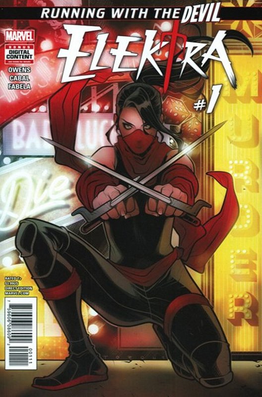 Cover of Elektra (Vol 4) #1. One of 250,000 Vintage American Comics on sale from Krypton!