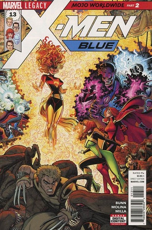 Cover of X-Men: Blue (Vol 1) #13. One of 250,000 Vintage American Comics on sale from Krypton!