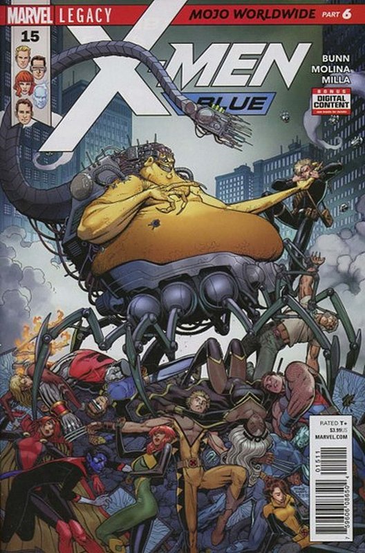 Cover of X-Men: Blue (Vol 1) #15. One of 250,000 Vintage American Comics on sale from Krypton!