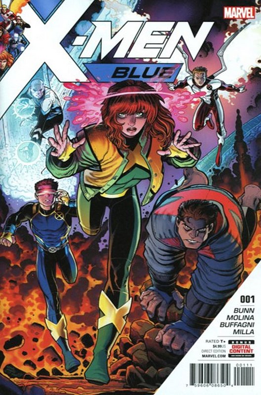 Cover of X-Men: Blue (Vol 1) #1. One of 250,000 Vintage American Comics on sale from Krypton!
