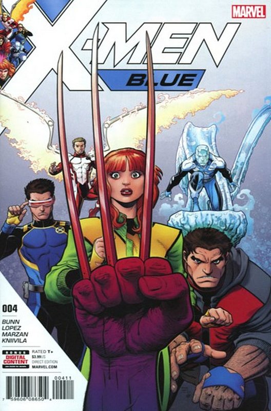Cover of X-Men: Blue (Vol 1) #4. One of 250,000 Vintage American Comics on sale from Krypton!