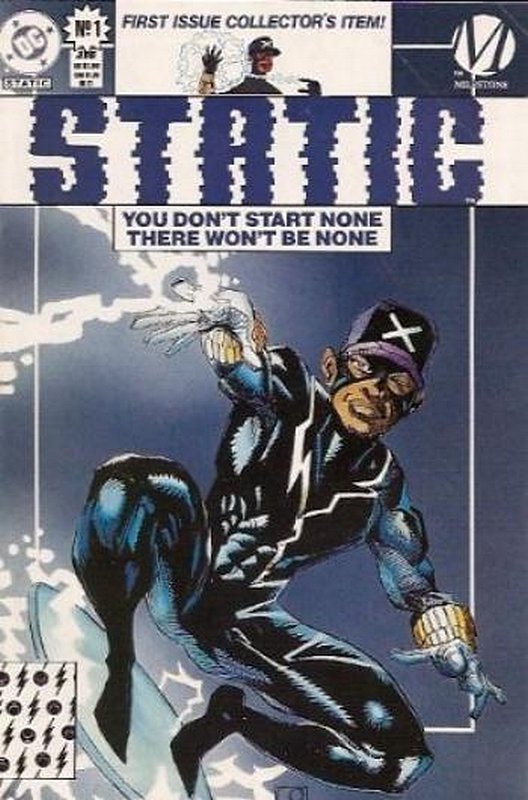 Cover of Static (Vol 1) #1. One of 250,000 Vintage American Comics on sale from Krypton!