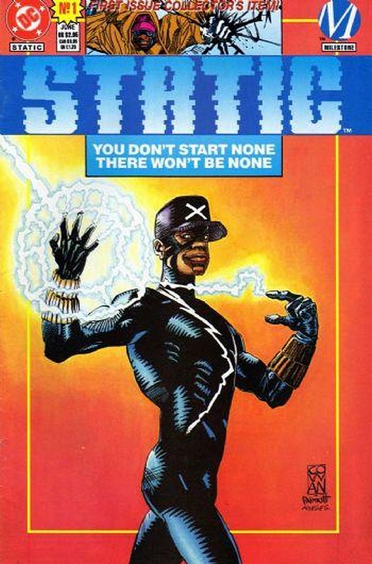 Cover of Static (Vol 1) #1. One of 250,000 Vintage American Comics on sale from Krypton!