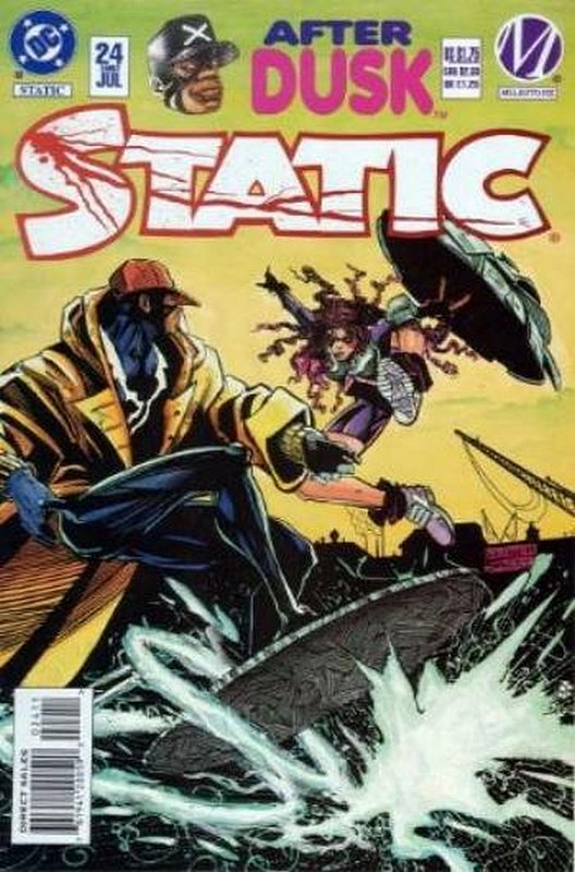Cover of Static (Vol 1) #24. One of 250,000 Vintage American Comics on sale from Krypton!