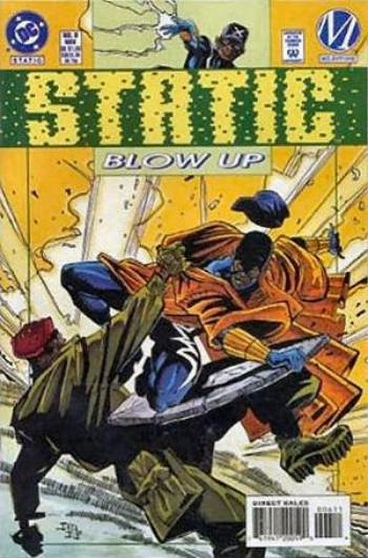 Cover of Static (Vol 1) #6. One of 250,000 Vintage American Comics on sale from Krypton!