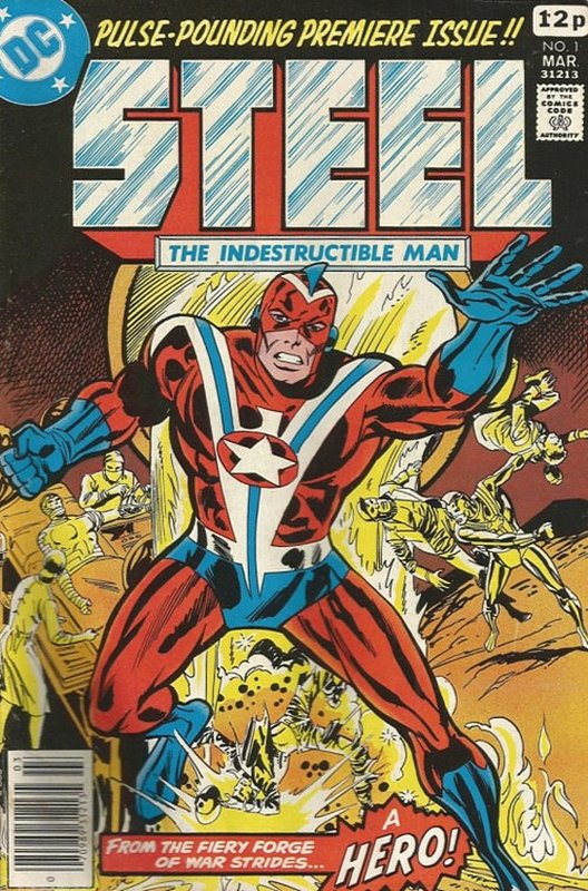 Cover of Steel (Vol 1) The Indestuctable Man #1. One of 250,000 Vintage American Comics on sale from Krypton!
