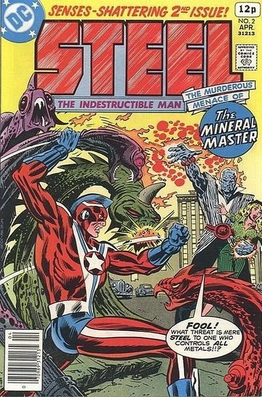 Cover of Steel (Vol 1) The Indestuctable Man #2. One of 250,000 Vintage American Comics on sale from Krypton!