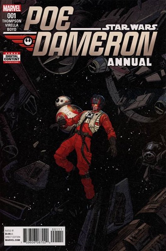 Cover of Star Wars: Poe Dameron Annual #1. One of 250,000 Vintage American Comics on sale from Krypton!