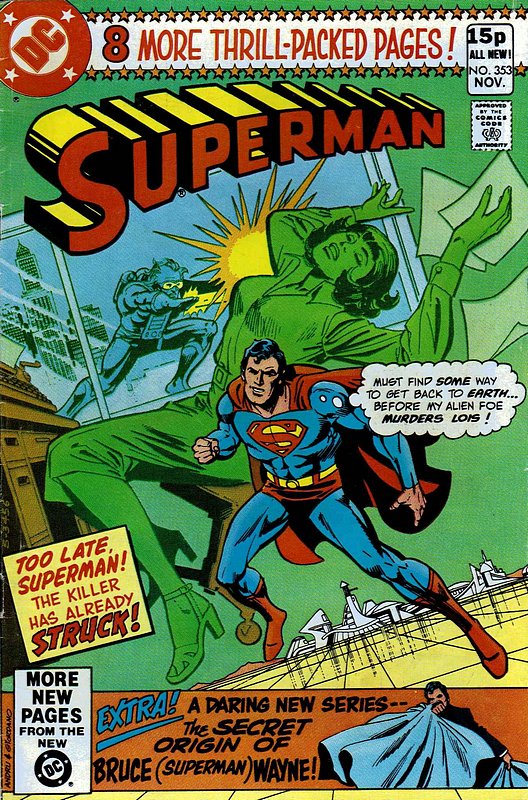 Cover of Superman (Vol 1) #353. One of 250,000 Vintage American Comics on sale from Krypton!