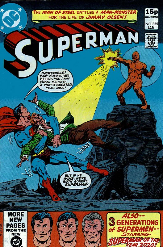 Cover of Superman (Vol 1) #355. One of 250,000 Vintage American Comics on sale from Krypton!