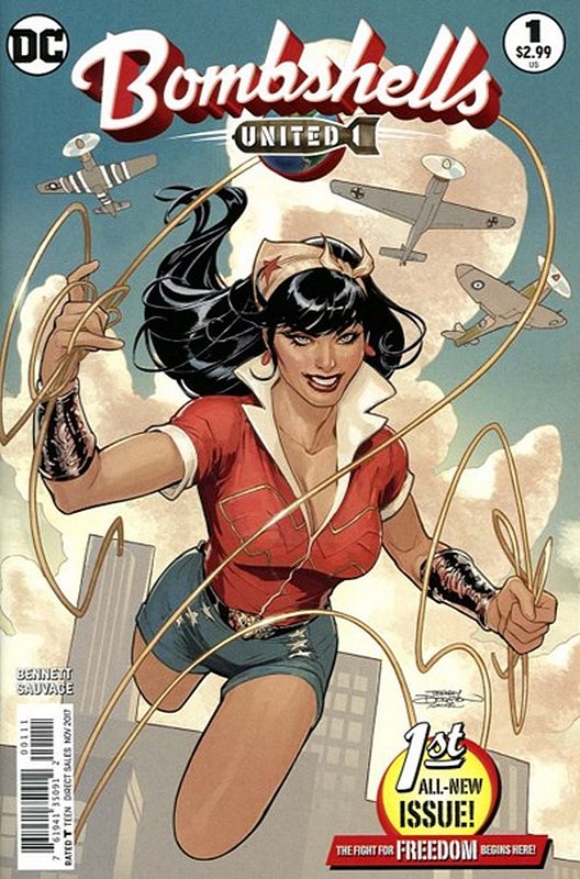 Cover of Bombshells United (Vol 1) #1. One of 250,000 Vintage American Comics on sale from Krypton!