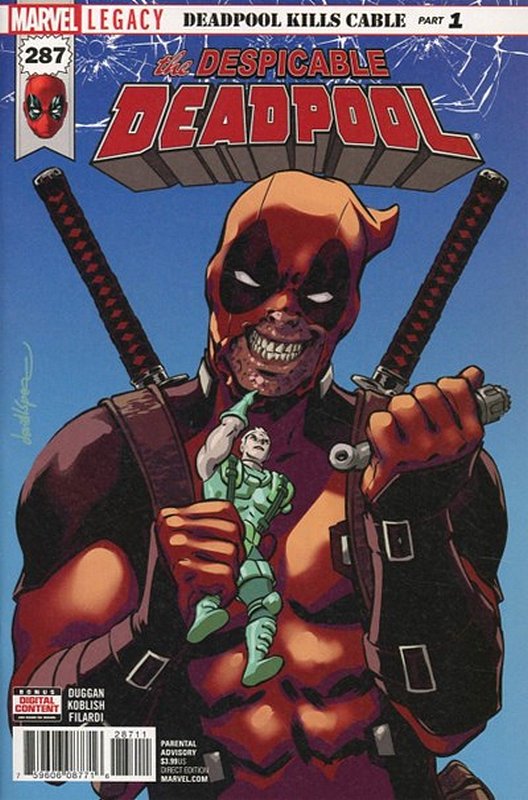 Cover of Despicable Deadpool (Vol 1) #287. One of 250,000 Vintage American Comics on sale from Krypton!
