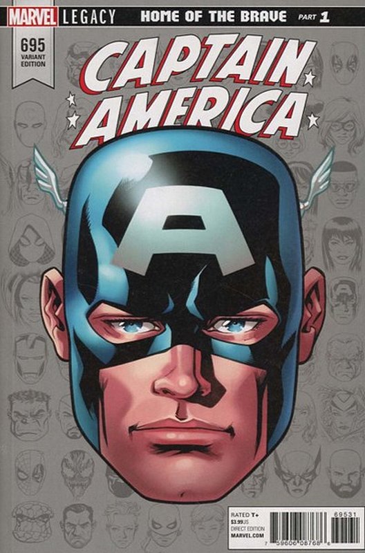 Cover of Captain America (Vol 8) #695. One of 250,000 Vintage American Comics on sale from Krypton!