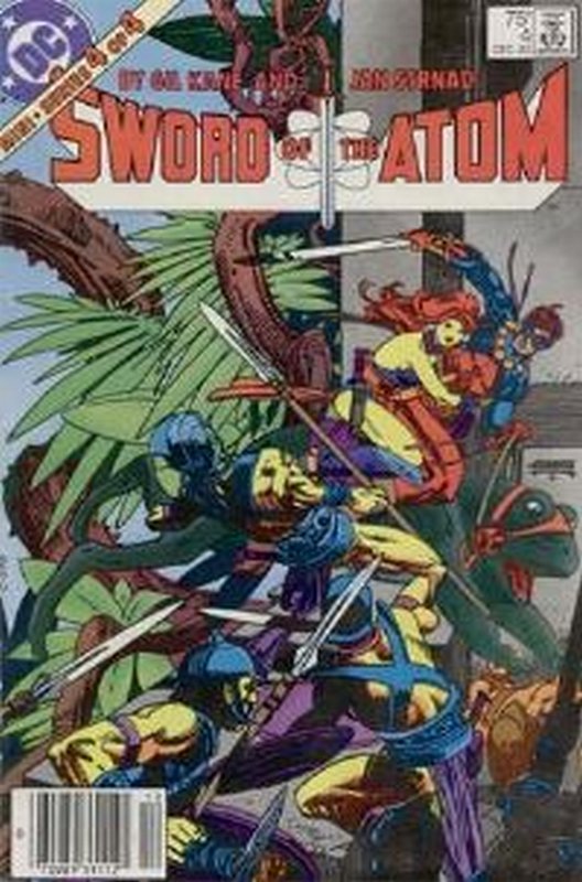 Cover of Atom (1983 Ltd) Sword of the #4. One of 250,000 Vintage American Comics on sale from Krypton!