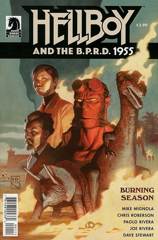 Cover of Hellboy & BPRD: 1955 Burning Season (One Shot) #1. One of 250,000 Vintage American Comics on sale from Krypton!