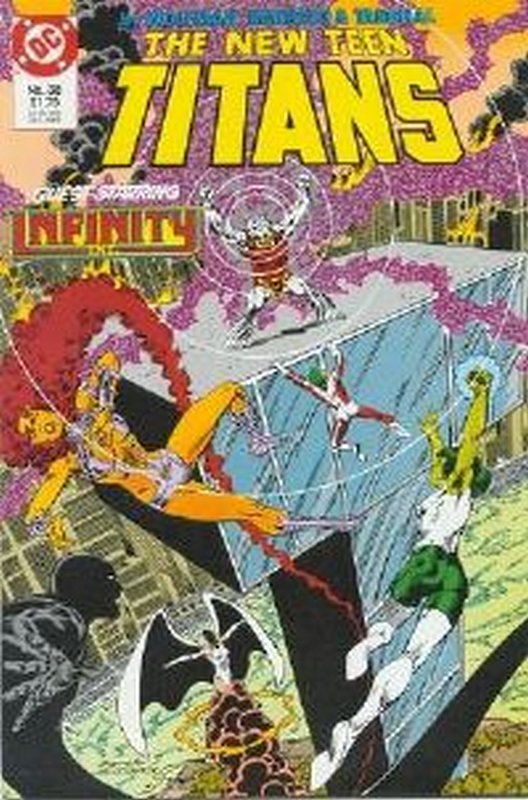 Infinity Inc Appearance<br> Cover of New Teen Titans (Vol 2) #38. One of 250,000 Vintage American Comics on sale from Krypton!