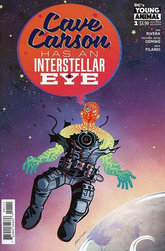 Cover of Cave Carson: Has an Interstellar Eye #1. One of 250,000 Vintage American Comics on sale from Krypton!