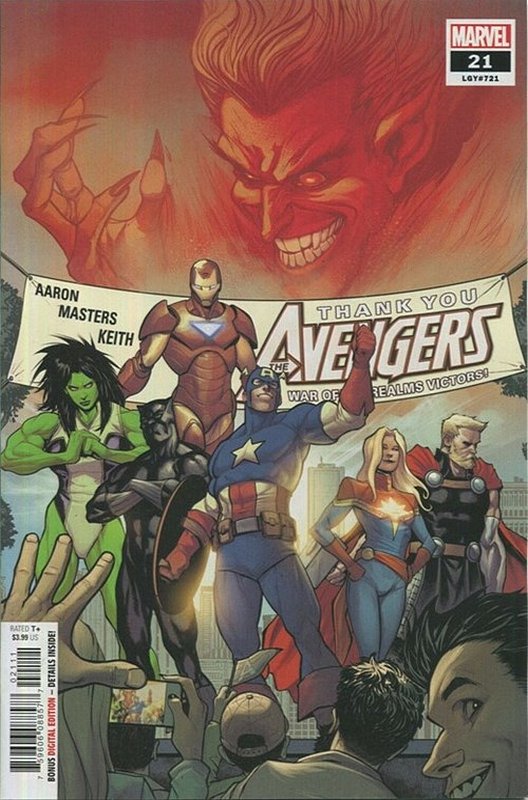 Cover of Avengers (Vol 9) #21. One of 250,000 Vintage American Comics on sale from Krypton!