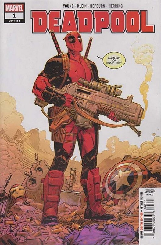 Cover of Deadpool (Vol 5) #1. One of 250,000 Vintage American Comics on sale from Krypton!