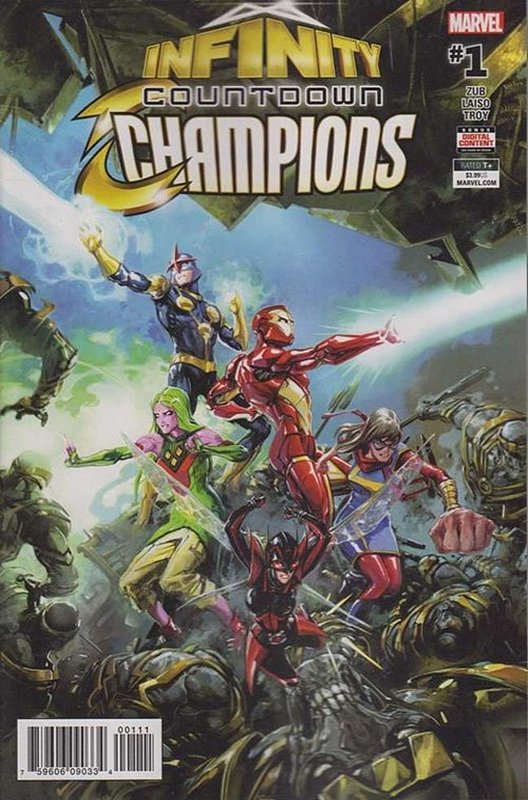 Cover of Infinity Countdown: Champions (2018 Ltd) #1. One of 250,000 Vintage American Comics on sale from Krypton!