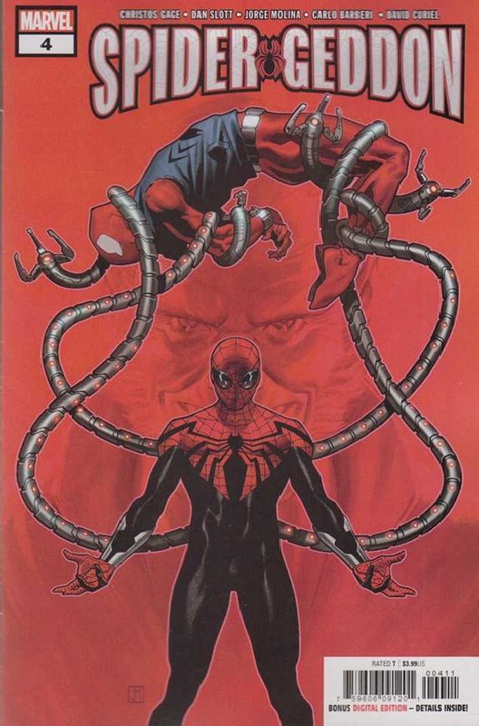 Cover of Spider-Geddon (2018 Ltd) #4. One of 250,000 Vintage American Comics on sale from Krypton!