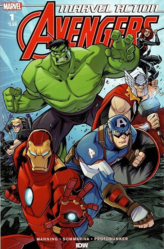 Cover of Marvel Action: Avengers (IDW) (Vol 1) #1. One of 250,000 Vintage American Comics on sale from Krypton!