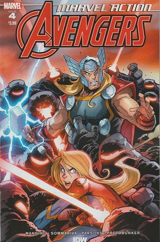 Cover of Marvel Action: Avengers (IDW) (Vol 1) #4. One of 250,000 Vintage American Comics on sale from Krypton!