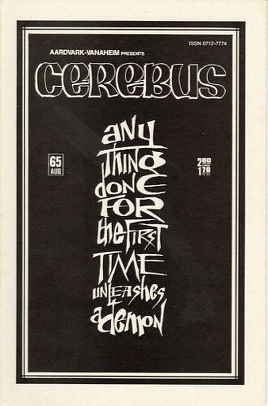Cover of Cerebus The Aardvark #65. One of 250,000 Vintage American Comics on sale from Krypton!