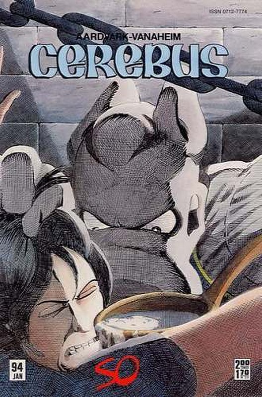Cover of Cerebus The Aardvark #94. One of 250,000 Vintage American Comics on sale from Krypton!