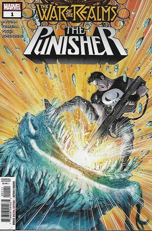 Cover of War of Realms: Punisher (2019 Ltd) #1. One of 250,000 Vintage American Comics on sale from Krypton!