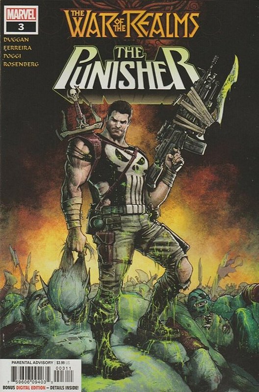 Cover of War of Realms: Punisher (2019 Ltd) #3. One of 250,000 Vintage American Comics on sale from Krypton!