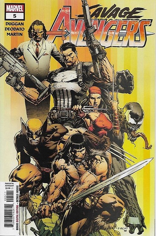Cover of Savage Avengers (Vol 1) #5. One of 250,000 Vintage American Comics on sale from Krypton!