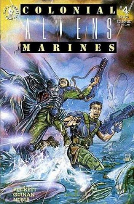 Cover of Aliens: Colonial Marines (1993 Ltd) #4. One of 250,000 Vintage American Comics on sale from Krypton!