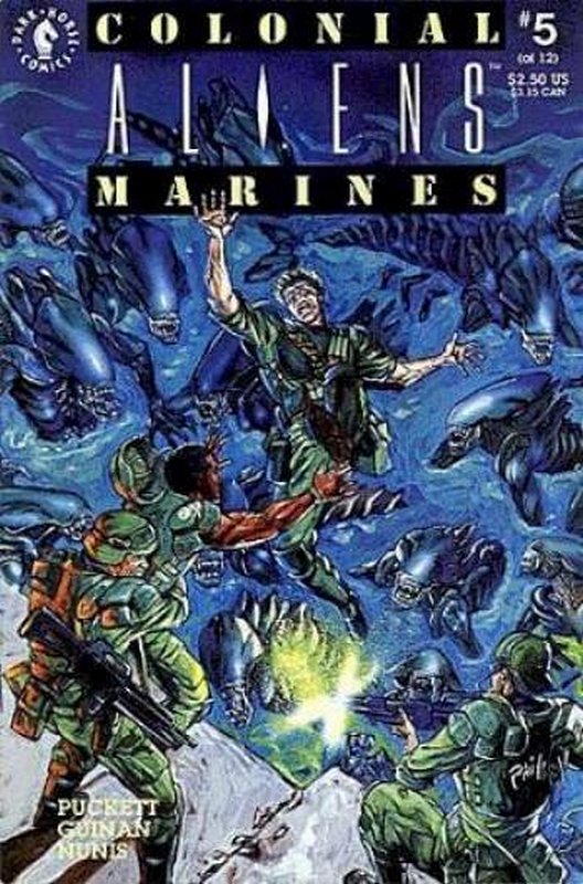 Cover of Aliens: Colonial Marines (1993 Ltd) #5. One of 250,000 Vintage American Comics on sale from Krypton!